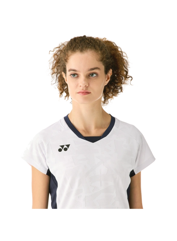 YONEX 20848EX Womens Crew Neck  Shirt-White