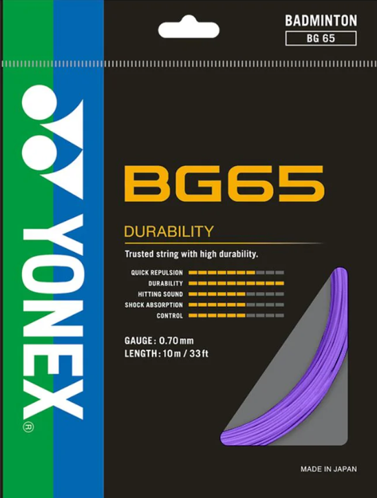 YONEX STRING BG65 Lavender Single Package 10M