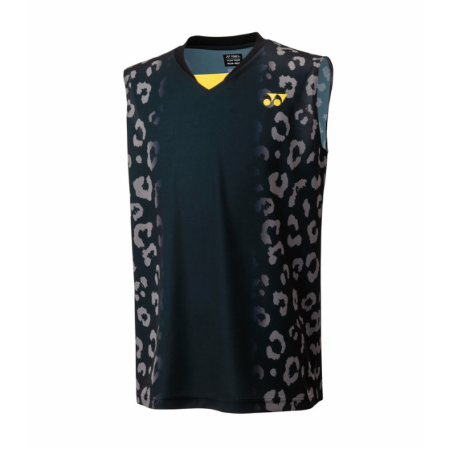 Yonex Men's Game Shirt (Sleeveless) 10696Y(Made In Japan) Black Color
