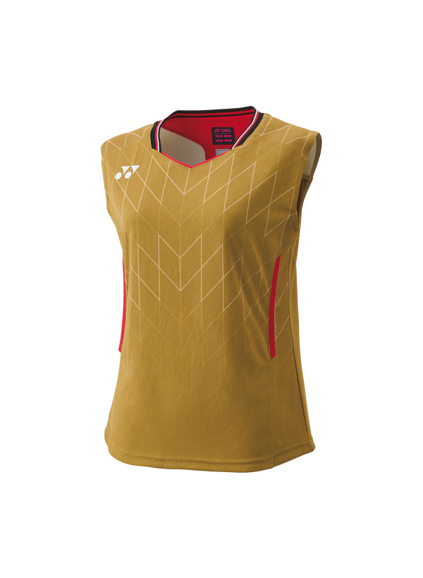 Yonex 2025 20916YX JAPAN NATIONAL TEAM SLEEVELESS TOP-Gold