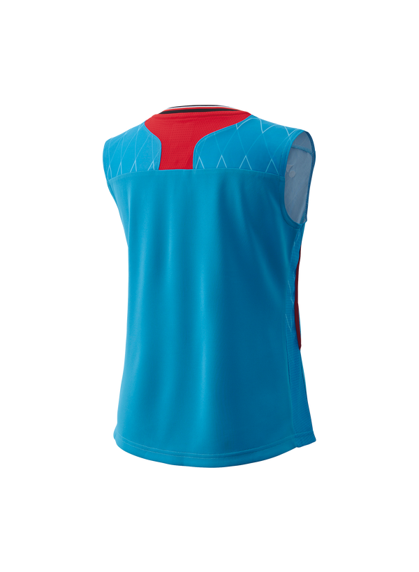 Yonex 2025 20916YX JAPAN NATIONAL TEAM SLEEVELESS TOP-Cerulean Blue