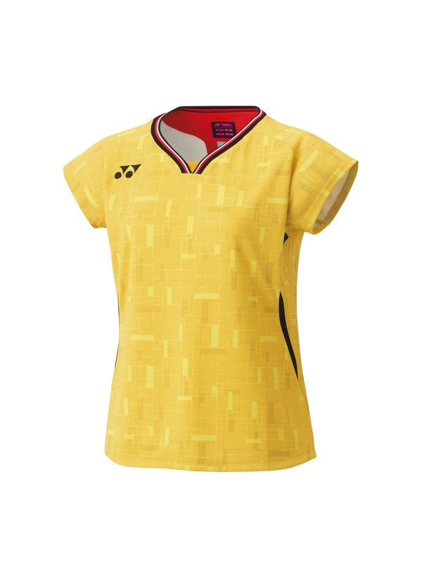 Yonex 2025 20917YX JAPAN NATIONAL TEAM CREW NECK SHIRT-BRIGHT GOLDEN YELLOW