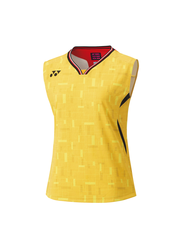 Yonex 2025 20918YX JAPAN NATIONAL TEAM SLEEVELESS TOP-Bright Golden Yellow