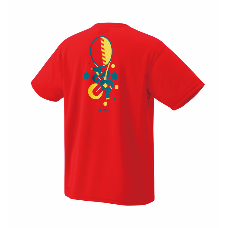 Yonex 16791Y Unisex Dry T-Shirt Frame Red made in Japan