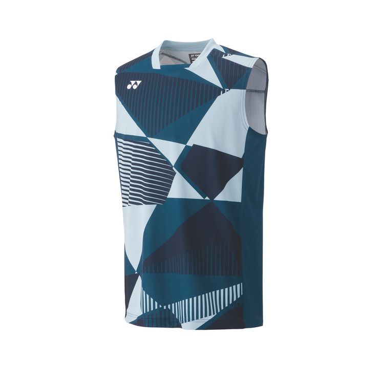 Yonex Men's game shirt (sleeveless). 10636Y blue color