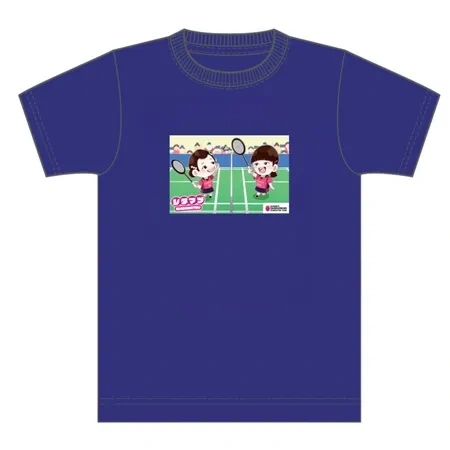 Shidamatsu Pair Portrait T-shirt 2025 version, Navy