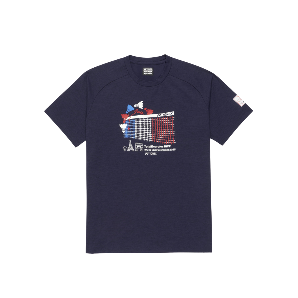 YONEX UNISEX BWF WORLD CHAMPIONSHIPS 2025 SHIRT YOB25120EX NAVY BLUE