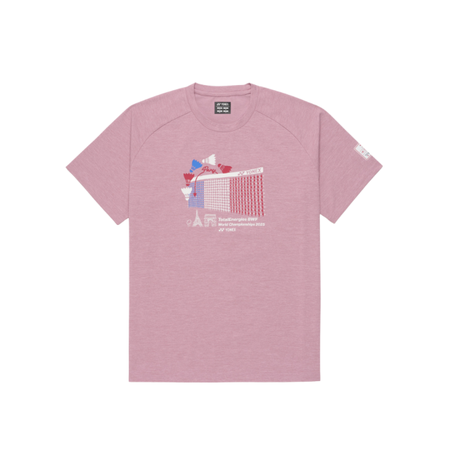 YONEX UNISEX BWF WORLD CHAMPIONSHIPS 2025 SHIRT YOB25120EX PEARL ROSE
