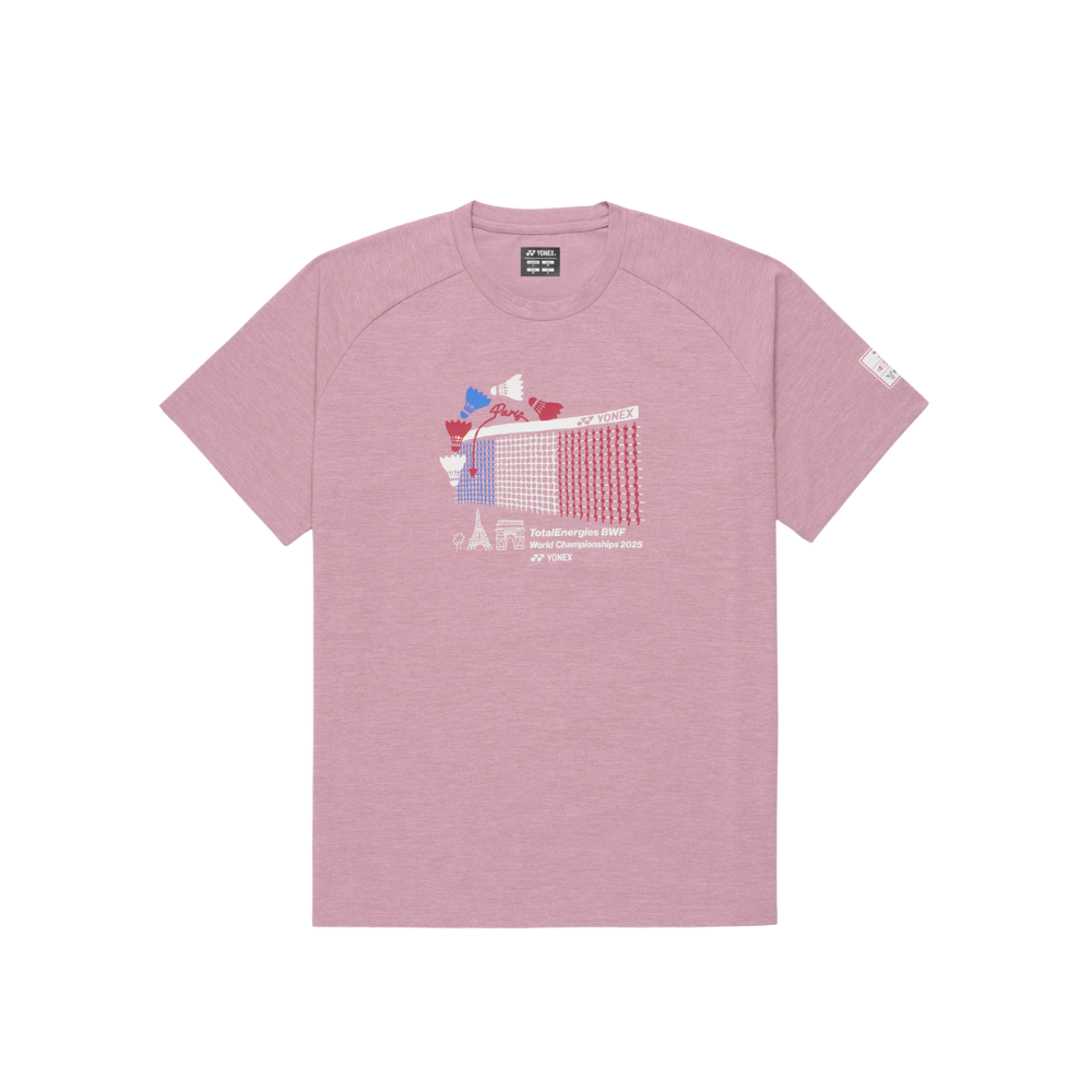YONEX UNISEX BWF WORLD CHAMPIONSHIPS 2025 SHIRT YOB25120EX PEARL ROSE