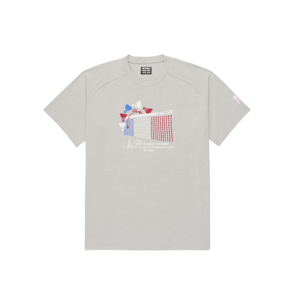 YONEX Junior BWF WORLD CHAMPIONSHIPS 2025 SHIRT YOB25120EX ICE GRAY