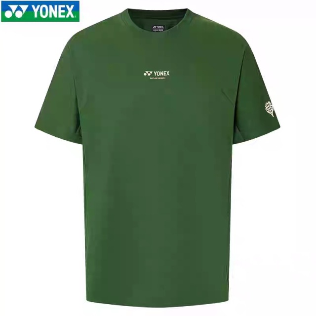 YONEX 16872EX Unisex T-Shirt NATURE series Olive Green color