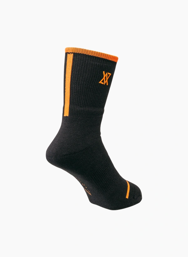 Yonex 19248YX Mens Sport Crew Socks  VA-Black color  Made in Japan