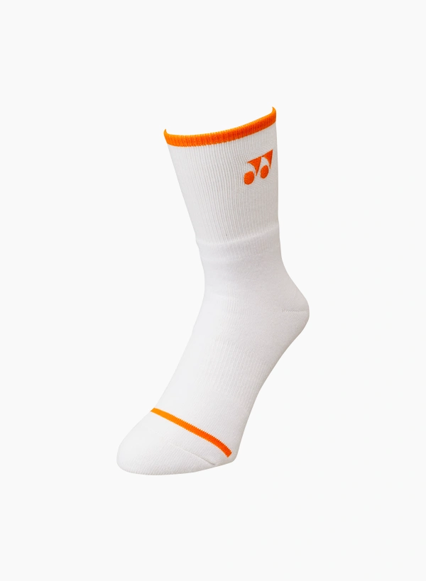 Yonex 19248YX Mens Sport Crew Socks  VA-Flash Orange color  Made in Japan