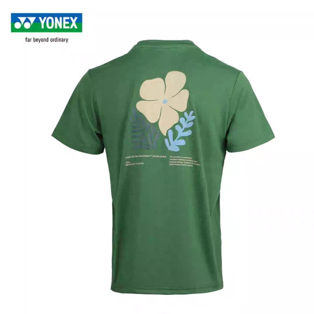 YONEX 16873EX Unisex T-Shirt NATURE series Olive Green color