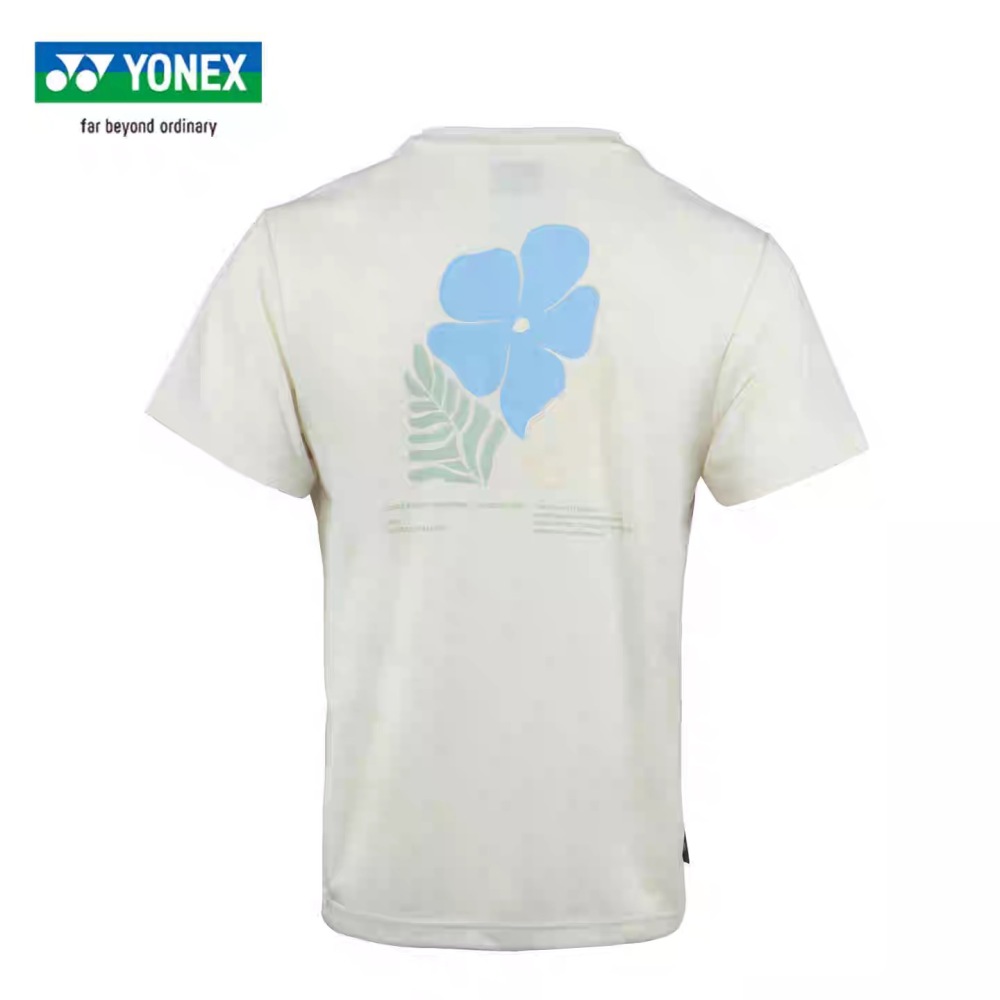 YONEX 16873EX Unisex T-Shirt NATURE series Ice Beige color