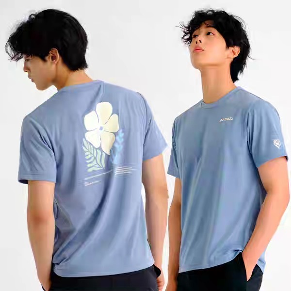 YONEX 16873EX Unisex T-Shirt NATURE series Mist Blue color