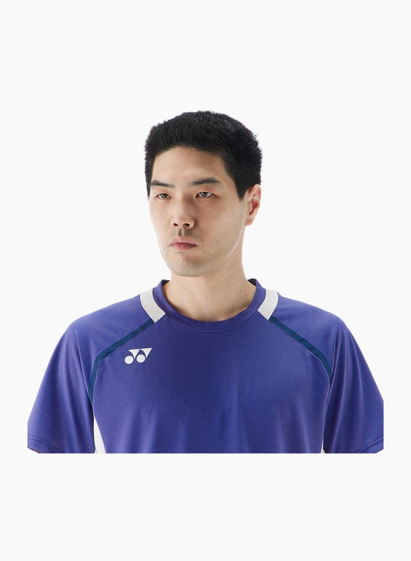 YONEX 10637YX Mens Crew Neck Shirt  Blueberry color made in Japan delivery free