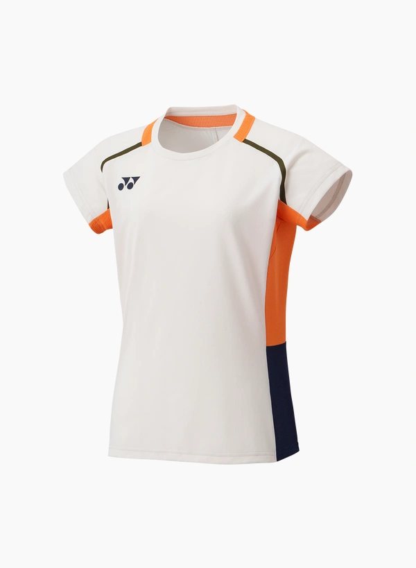 YONEX 20851YX Womens Crew Neck Shirt  Natural color made in Japan delivery free