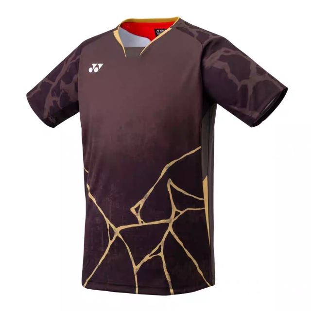 Yonex 10730YX Mens Crew NeckCREW NECK SHIRT-brown made in Japan delivery free