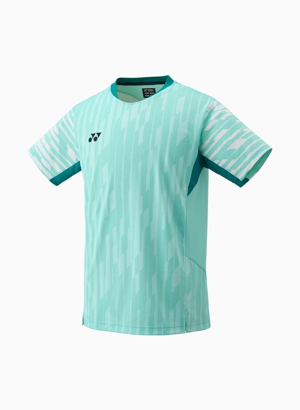 Yonex 10644YX Mens Crew Neck Shirt-Light Turquoise color (Made In Japan) China nationTeam ,delivery free