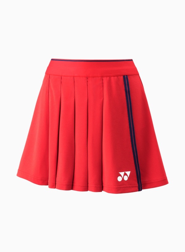 Yonex 26158YX Womens Skirt(with Inner Shorts) Clear Red color (Made In Japan) China national team, delivery free