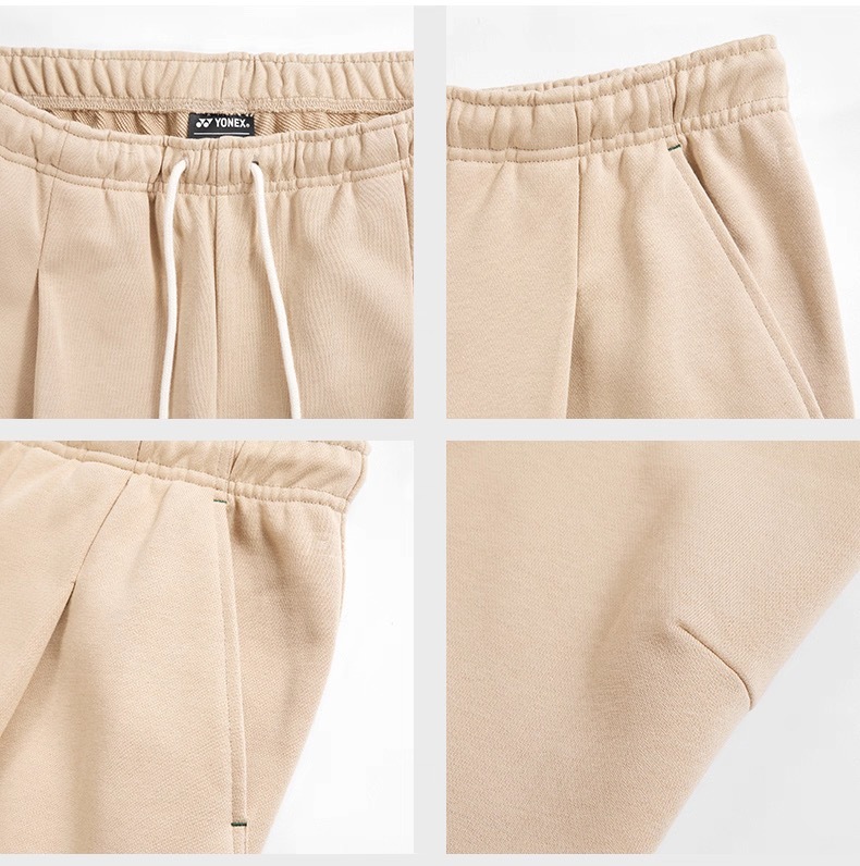 Yonex 60200EX Unisex Sweat Pants  NATURE-sand color delivery free