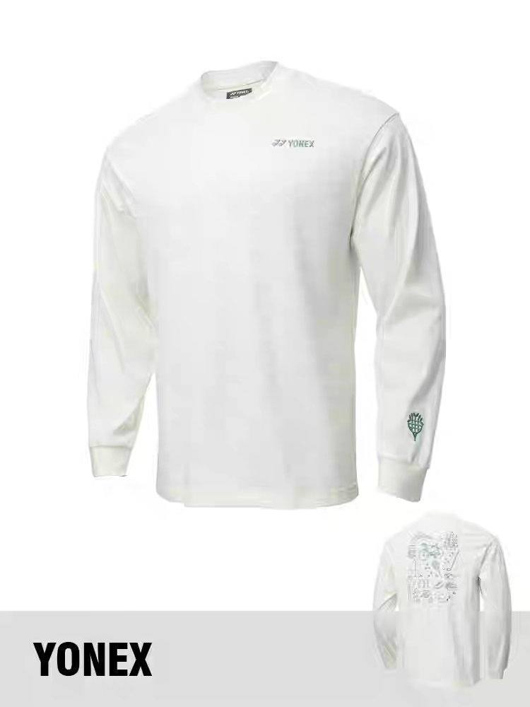 Yonex 16874EX Unisex Longsleeves T-Shirt  NATURE---Ice Beige color