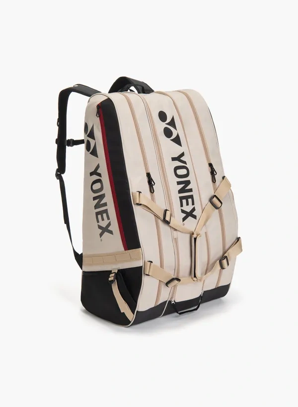 YONEX  Gearlogic Racquet Badminton/ Tennis Sports Bag (12pcs) BA726212EX Beige