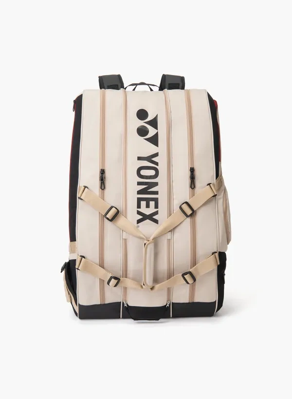 YONEX  Gearlogic Racquet Badminton/ Tennis Sports Bag (12pcs) BA726212EX Beige