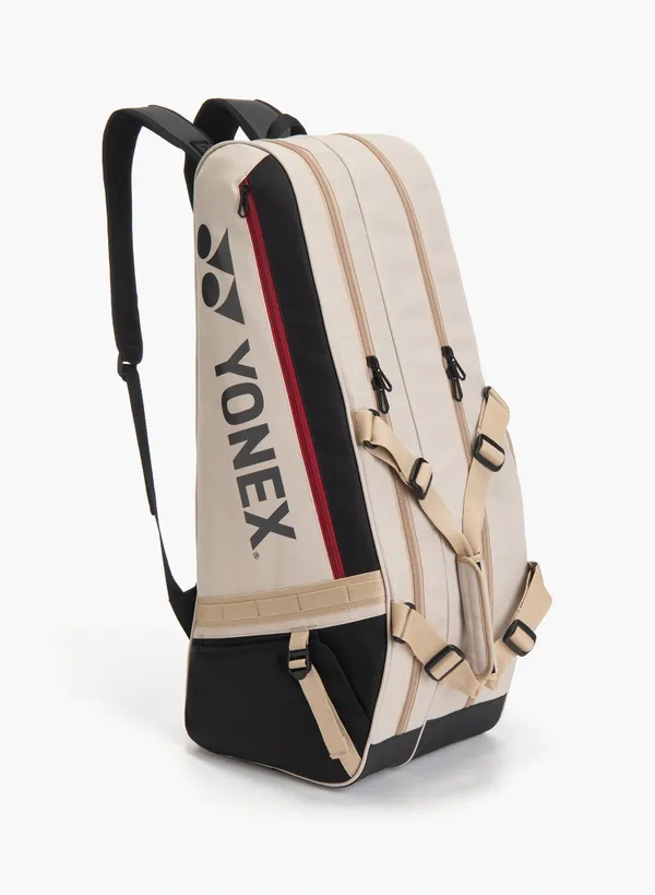 YONEX Gearlogic Racquet Badminton/ Tennis Sports Bag (6pcs) BA72626EX Beige color