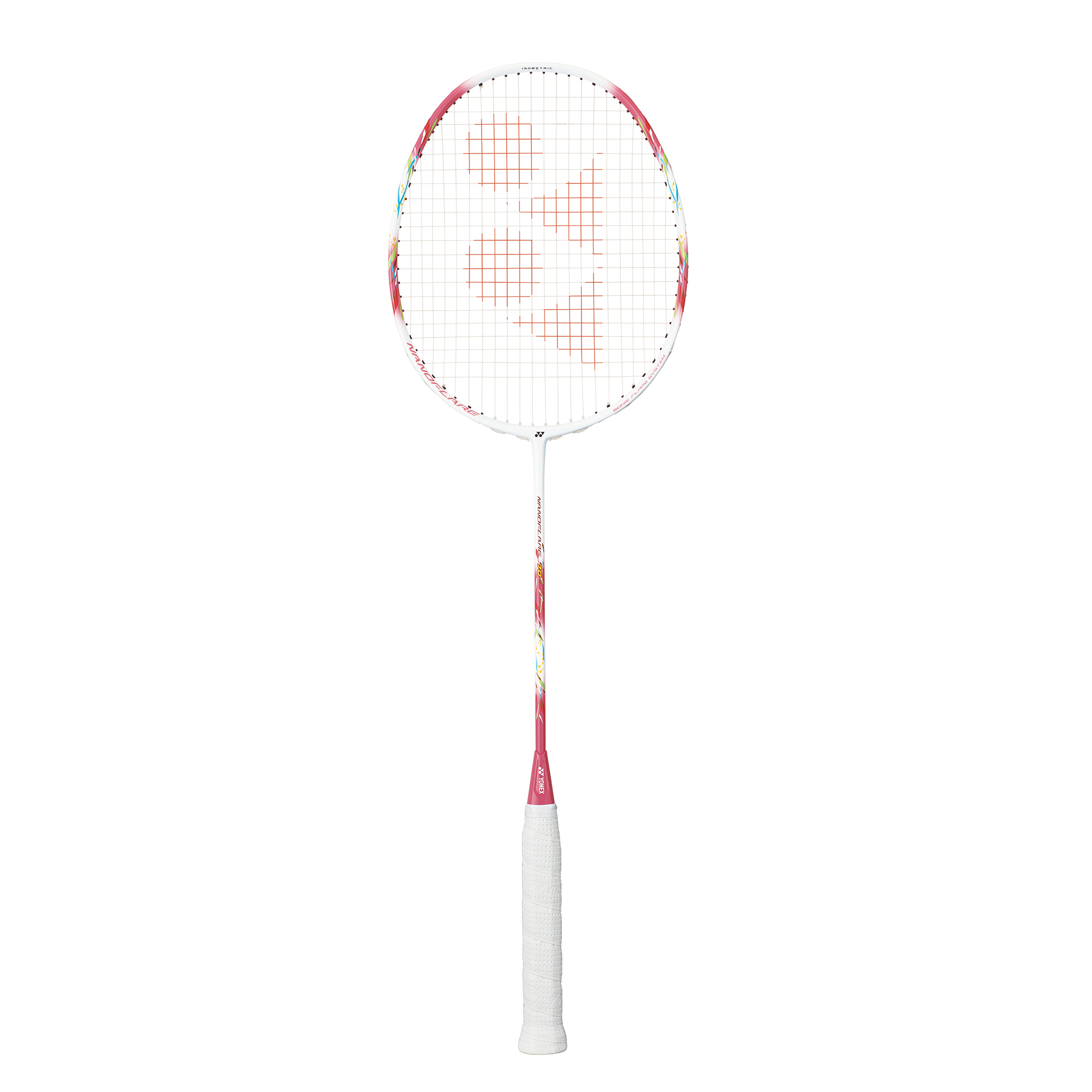 ラケット YONEX NANOFLARE 4UG6 Free Stringing Service)YONEX Nanoflare 70 4UG6 83Grams Coral Pink