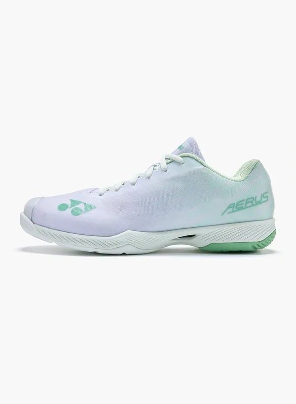 (2026 Color) Yonex Aerus Z Wide White/Green Badminton Shoes SHBAZ2W