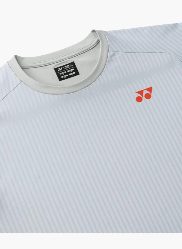 YONEX 16844EX Uni T-Shirt Silver Grey color
