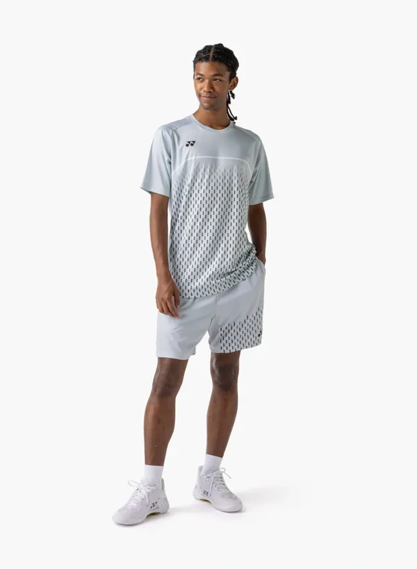 YONEX 16861EX Unisex T-Shirt Silver Gray color