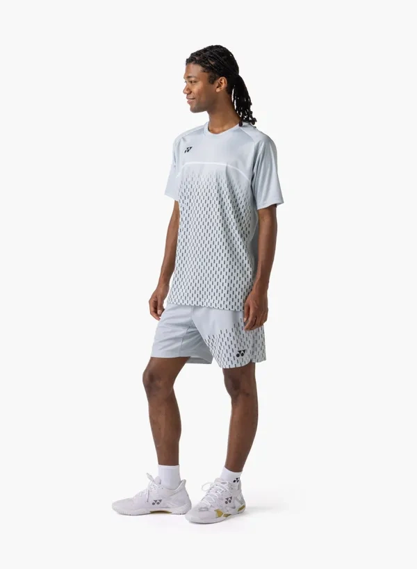 YONEX 16861EX Unisex T-Shirt Silver Gray color