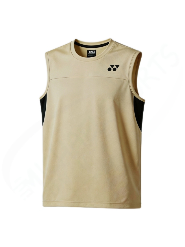 YONEX 10725EX Unisex Sleeveless Top Khaki Beige  COLOR