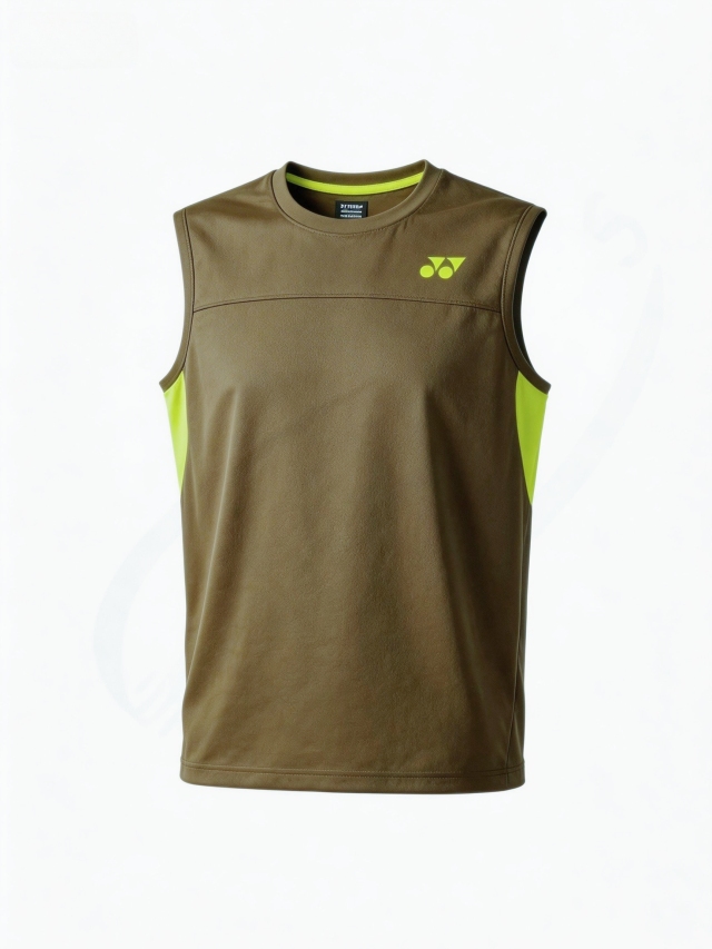 YONEX 10725EX Unisex Sleeveless Top Khaki  COLOR