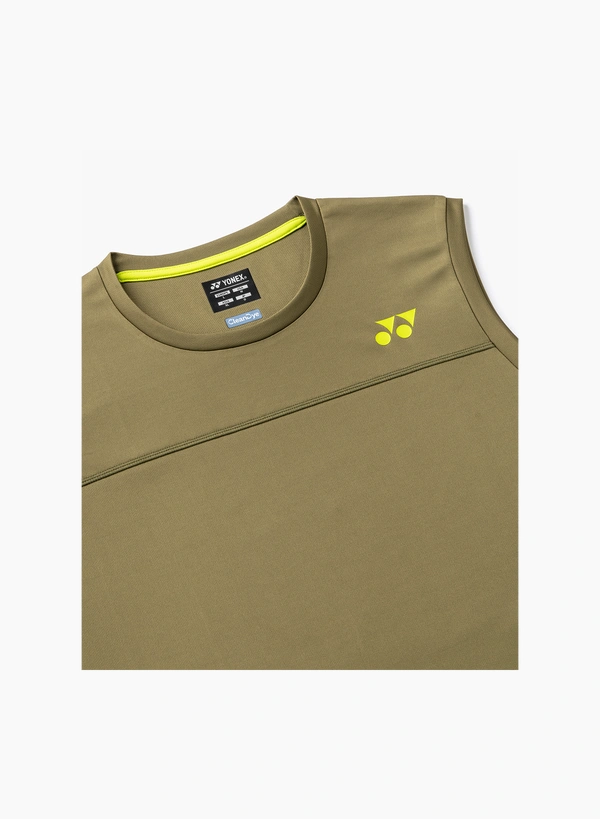 YONEX 10725EX Unisex Sleeveless Top Khaki  COLOR