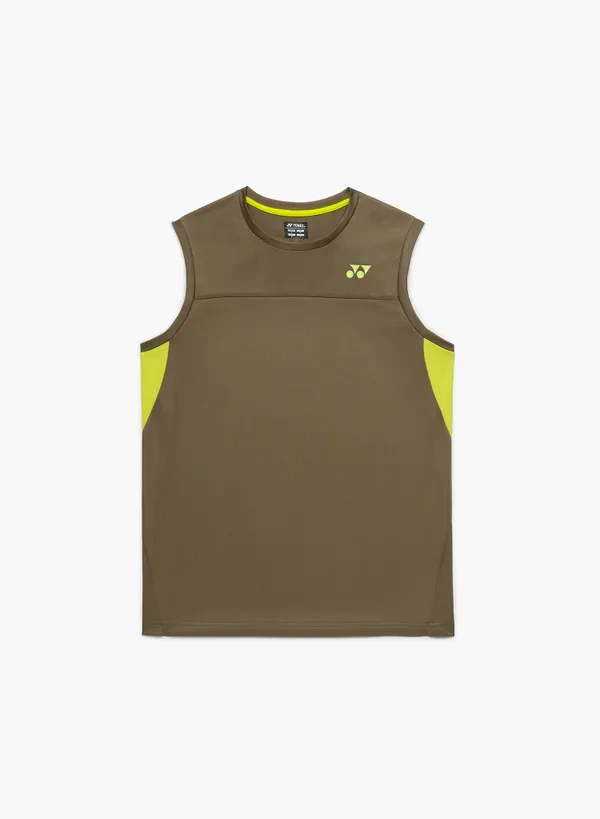 YONEX 10725EX Unisex Sleeveless Top Khaki  COLOR