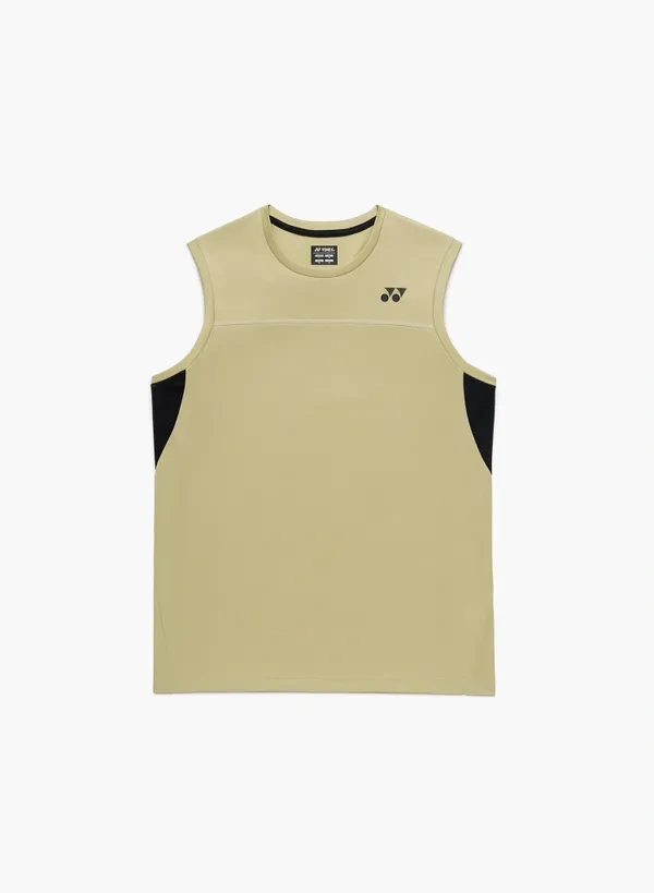 YONEX 10725EX Unisex Sleeveless Top Khaki Beige  COLOR
