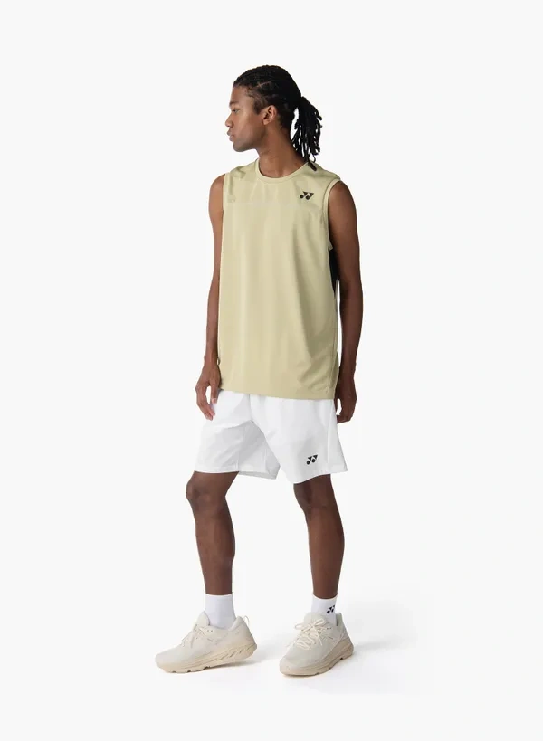 YONEX 10725EX Unisex Sleeveless Top Khaki Beige  COLOR