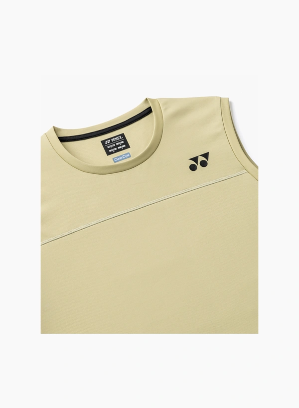 YONEX 10725EX Unisex Sleeveless Top Khaki Beige  COLOR