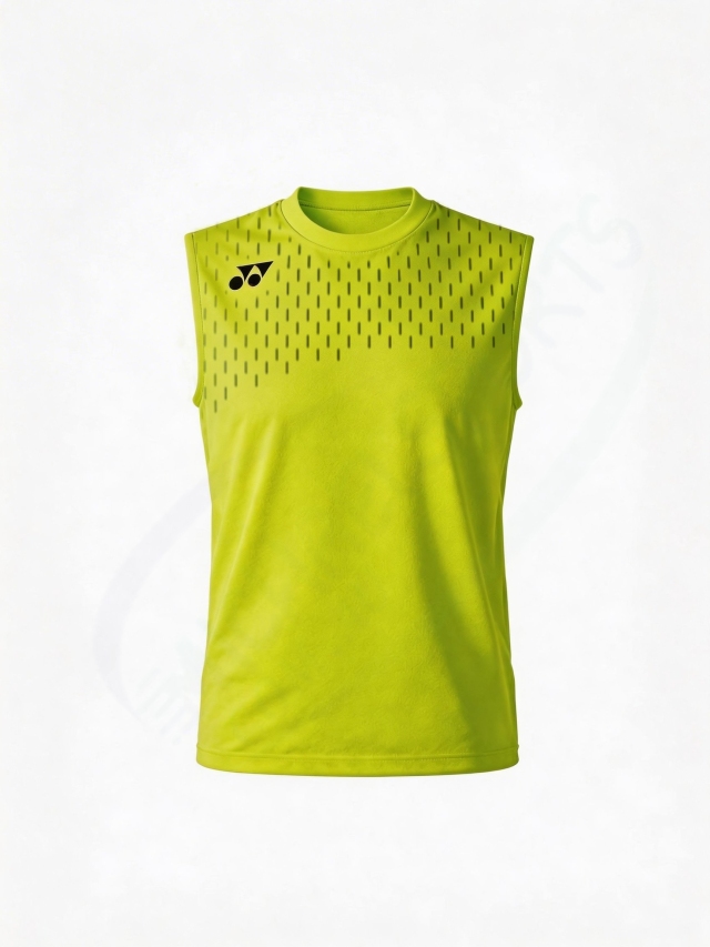 Yonex 10715EX Mens Sleeveless Top Fresh Lime color