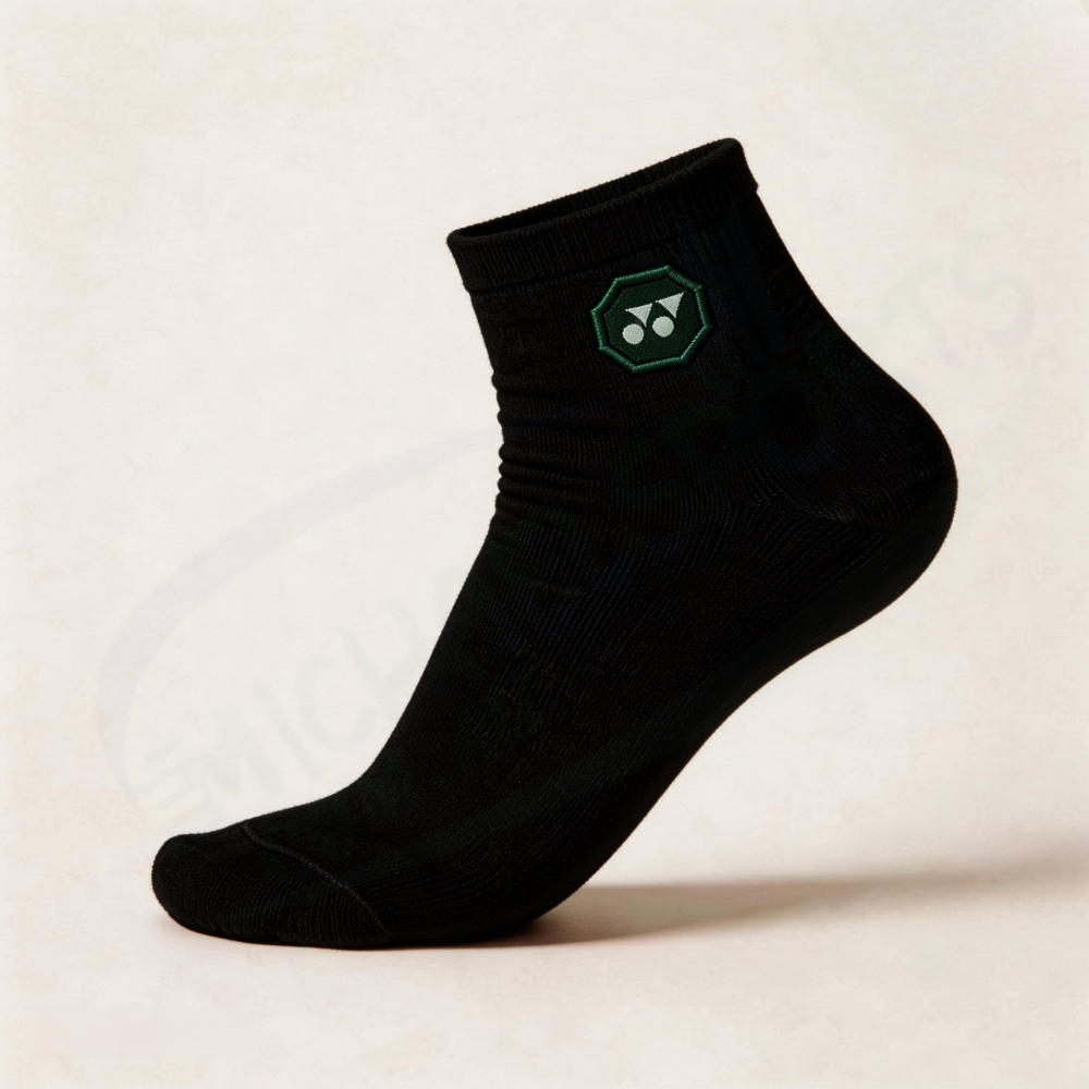 Yonex 19253EX UNISEX SPORT QUARTER  SOCKS Black color