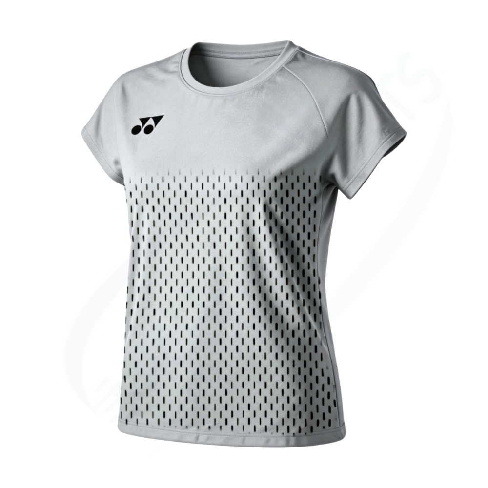 Yonex 20943EX Women Crew Neck Shirt Silver Gray color