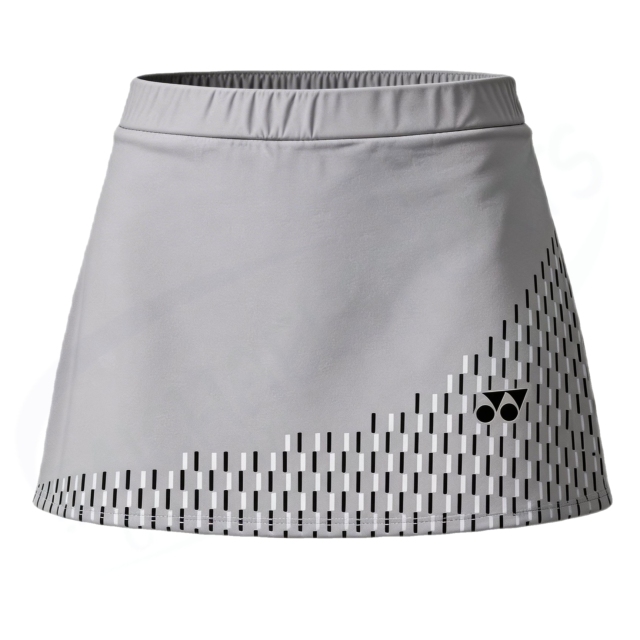 Yonex 26188EX Women Skirt (with Inner Shorts) Silver Grey color