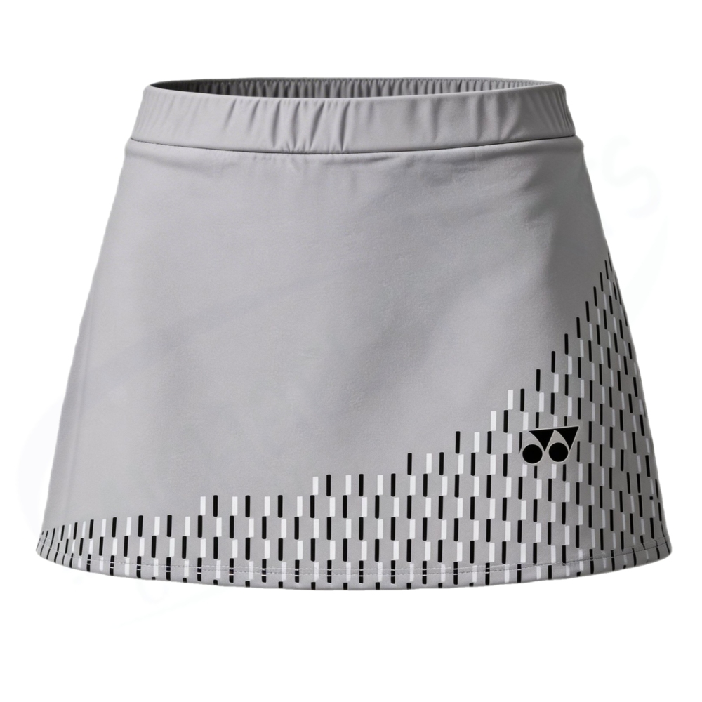 Yonex 26188EX Women Skirt (with Inner Shorts) Silver Grey color