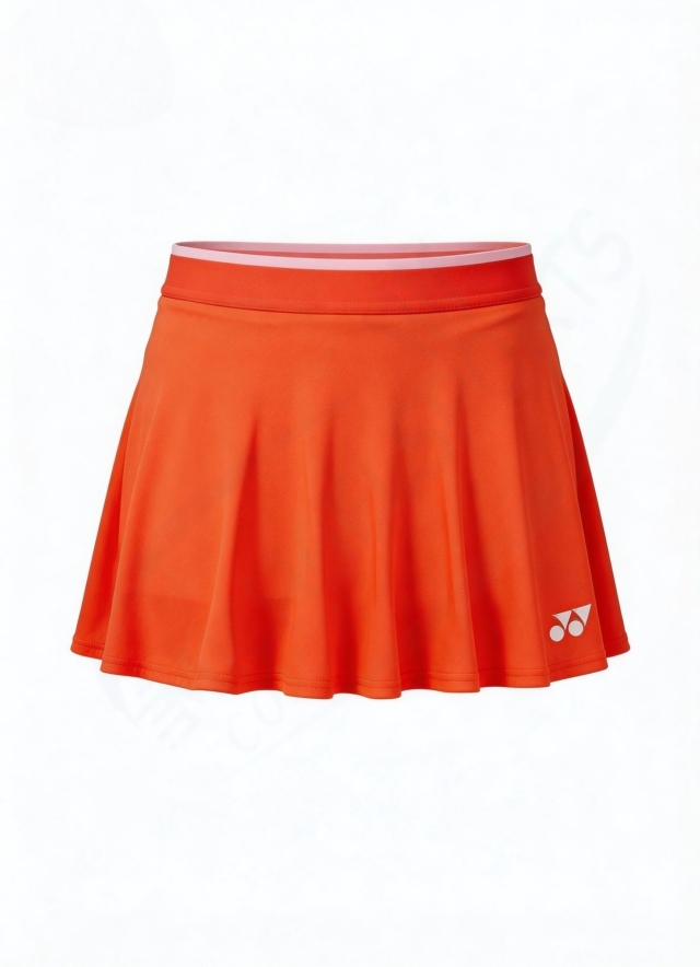 Yonex 26293EX WOMENS SKIRT (WITH INNER SHORTS) Cyber Orange color