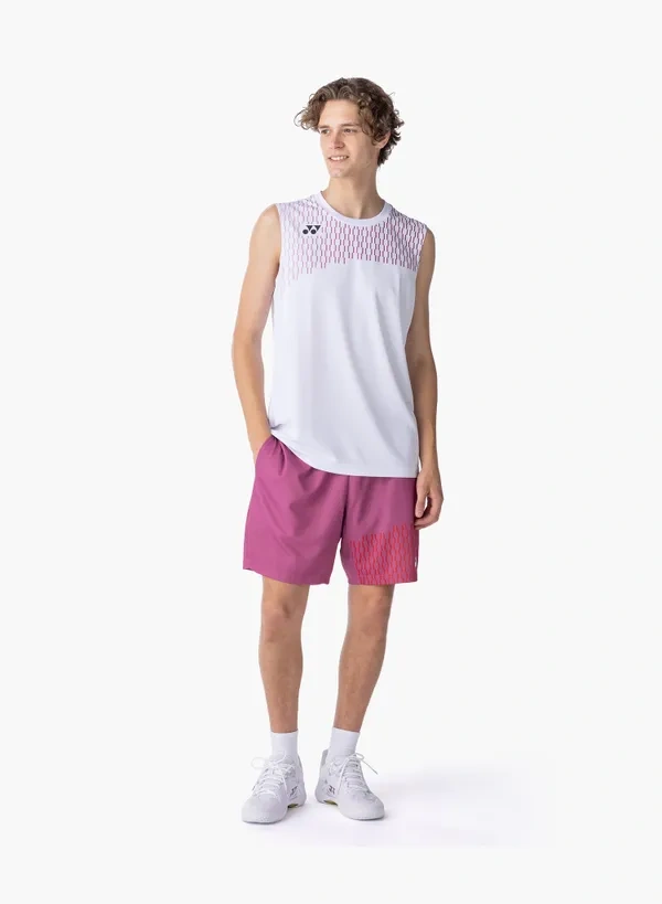 Yonex 10715EX Mens Sleeveless Top White color
