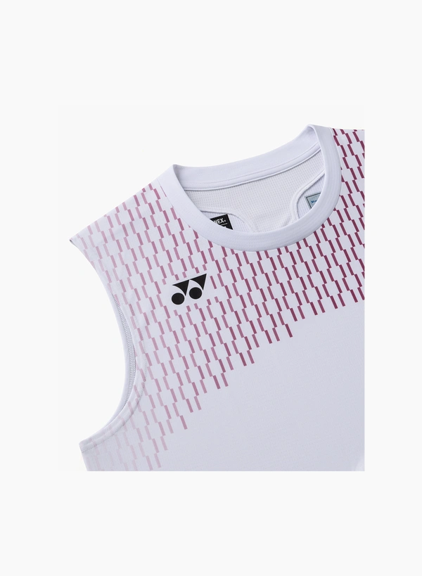 Yonex 10715EX Mens Sleeveless Top White color
